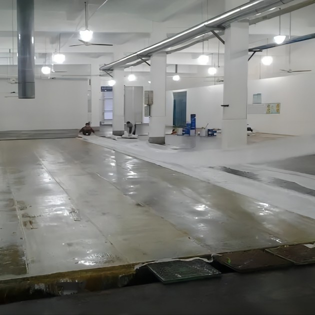 银川防腐蚀地坪,环氧玻纤地坪，玻纤工业地坪，环氧玻纤布地坪,乙烯基玻纤布地坪产品图3